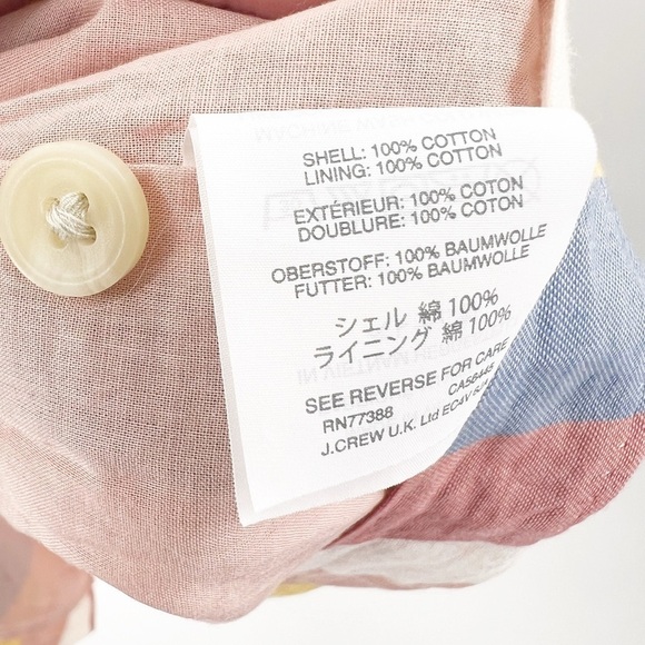 ✅ MADEWELL Tie-Front Cutout Dress in Sherbet Stripe SIZE 00 - Picture 6 of 11